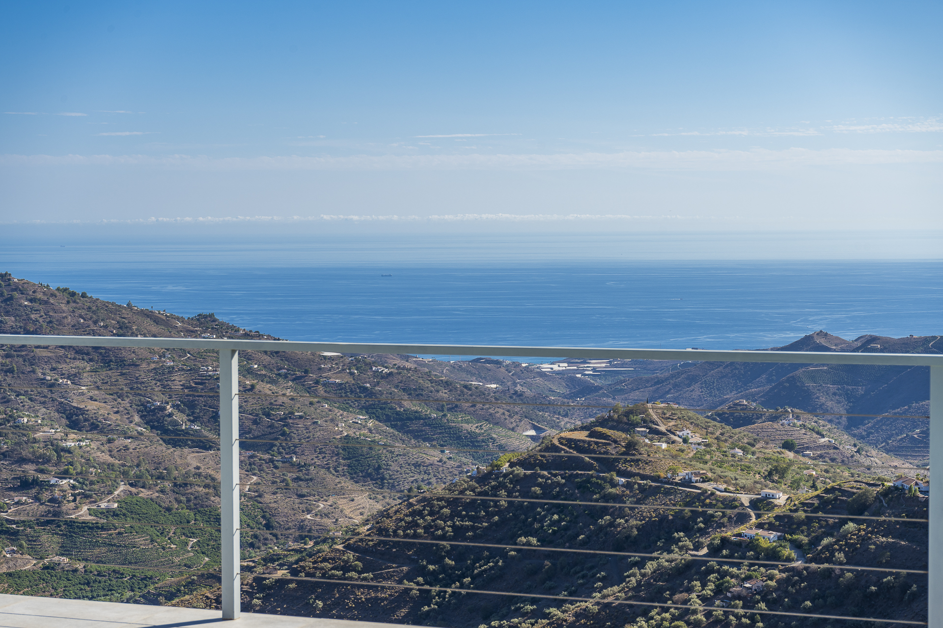 Panoramic sea and mountain views