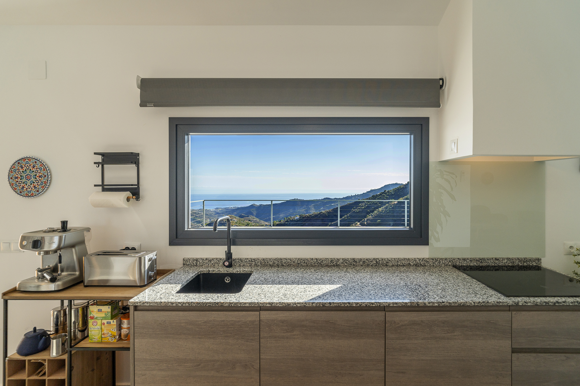 Kitchen with views